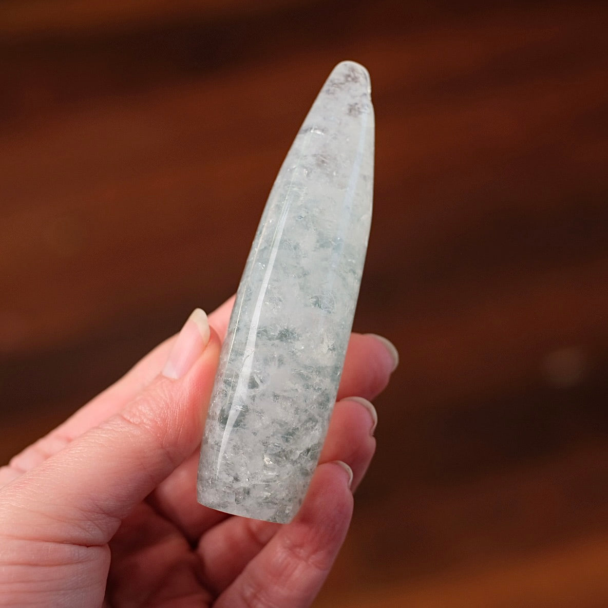 Quartz & Agate Freeform | Chlorite Quartz Crystal Flame