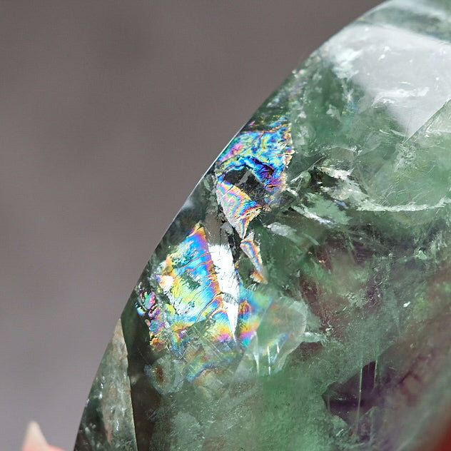 Rainbow Fluorite Crystal | Giant Fluorite Palm Stone