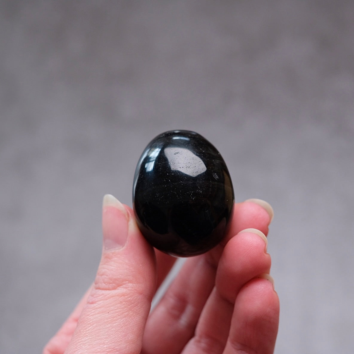 Silver Sheen Obsidian Crystal Skull | Obsidian Skull Carving