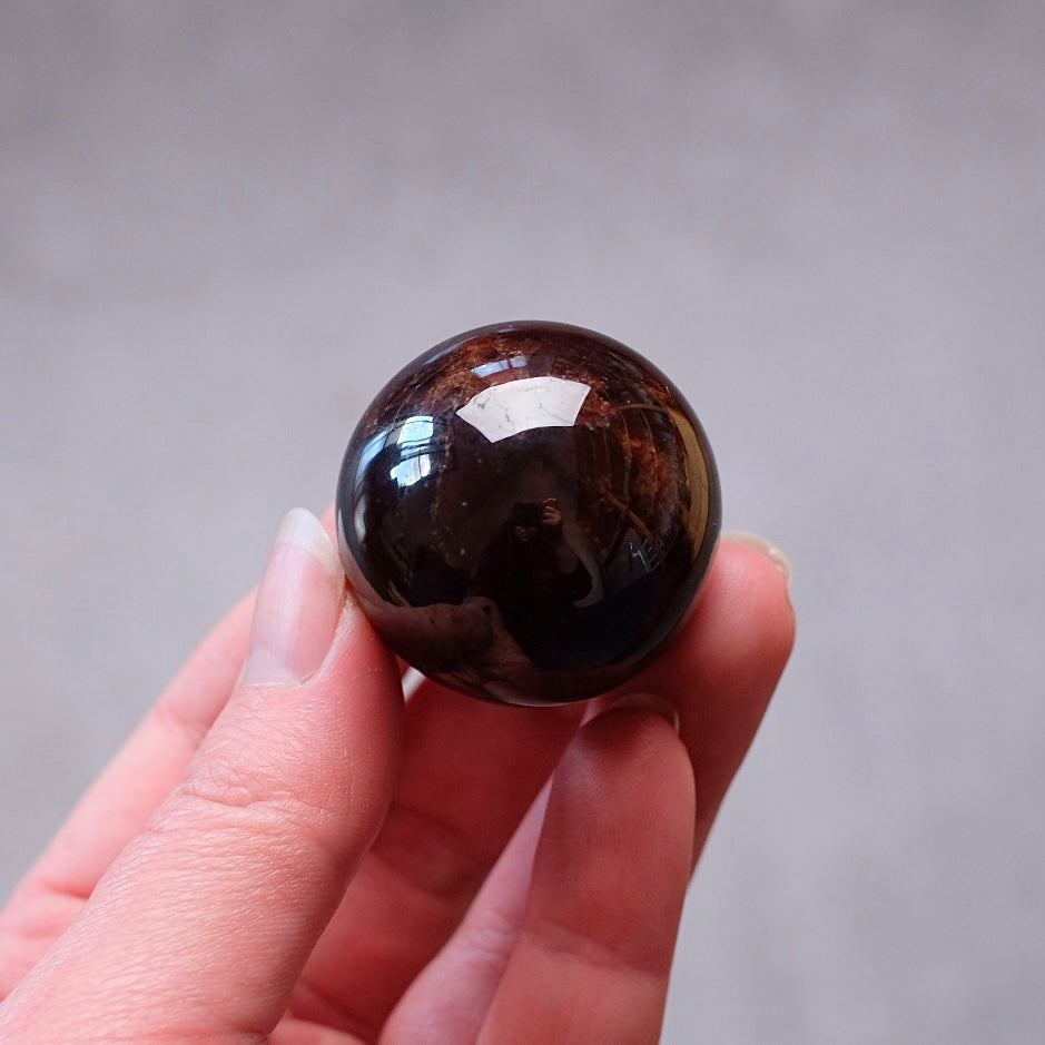 Star Garnet Crystal Sphere | Almandine Garnet Sphere