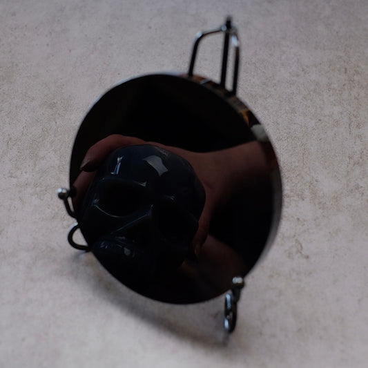 Black Obsidian Scrying Mirror | Black Divination Mirror
