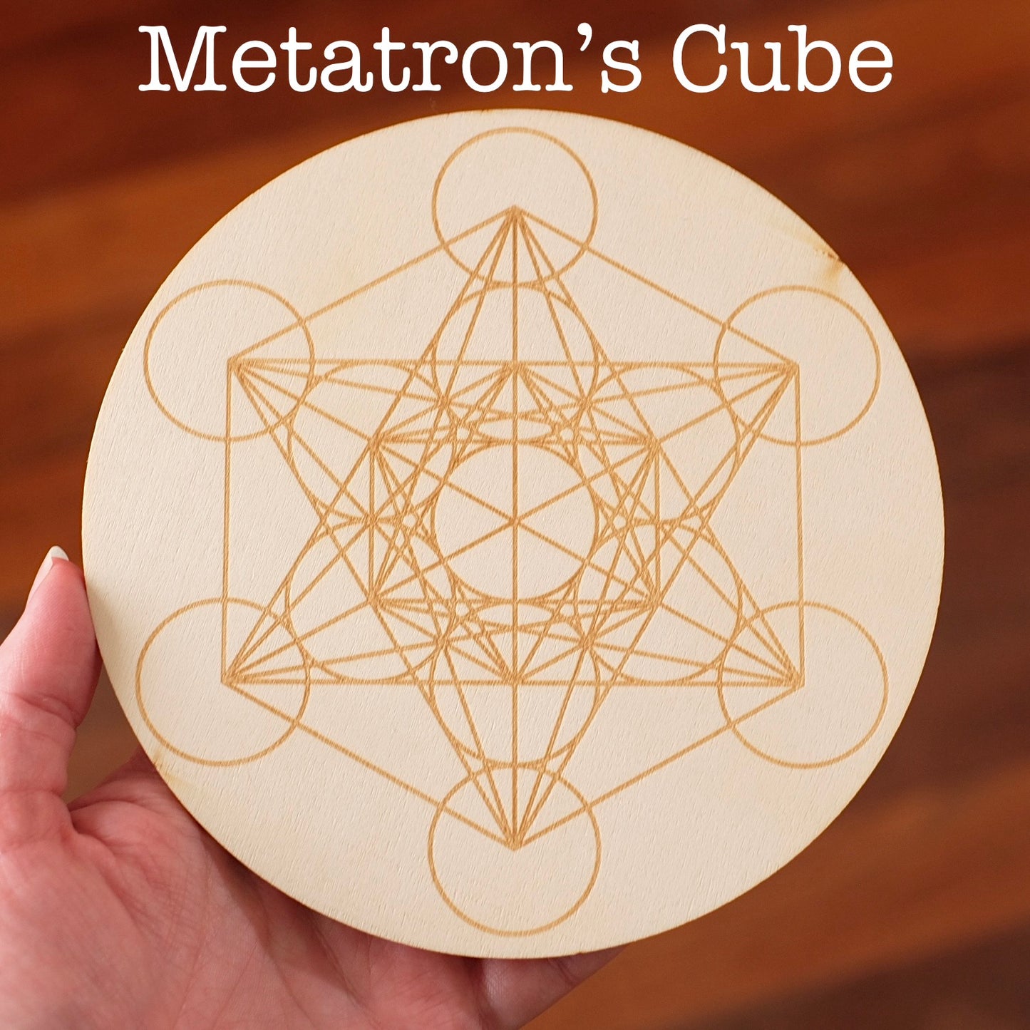 Crystal Grid Board | Sacred Geometry | Wood Gridding Board