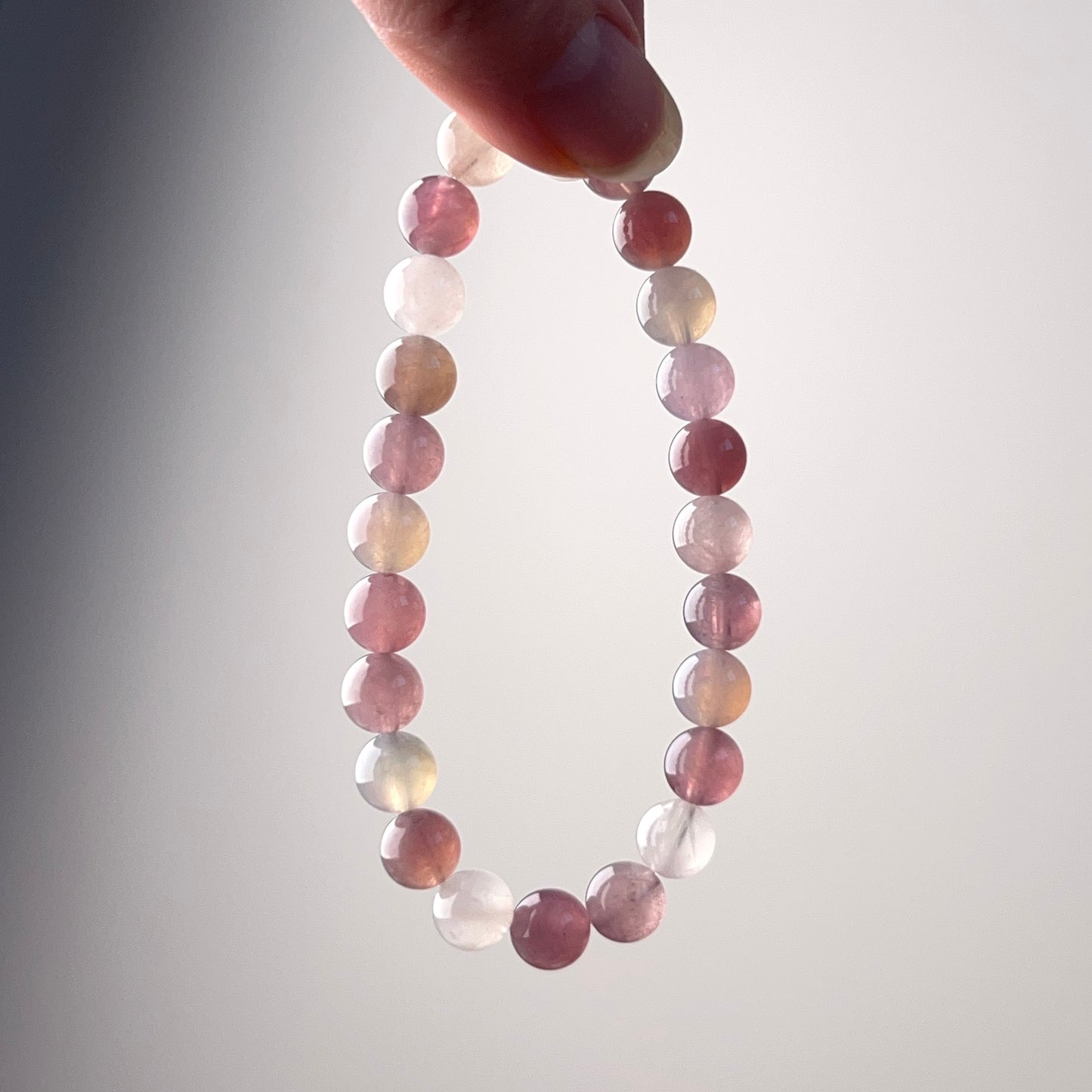 Rose Quartz Bracelet | Crystal Stretch Bracelet