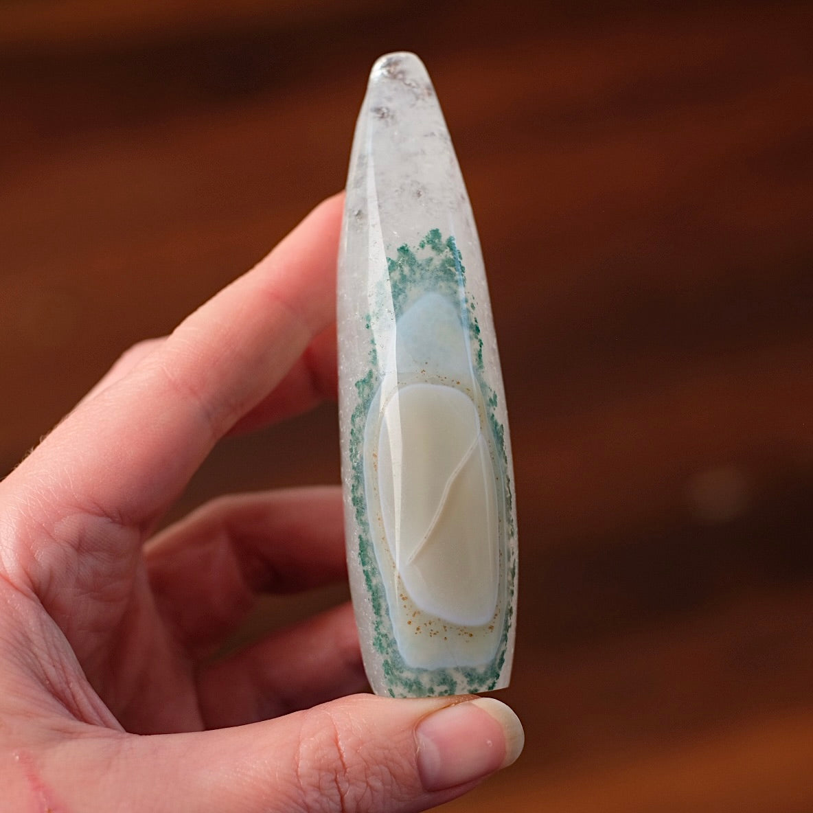 Quartz & Agate Freeform | Chlorite Quartz Crystal Flame