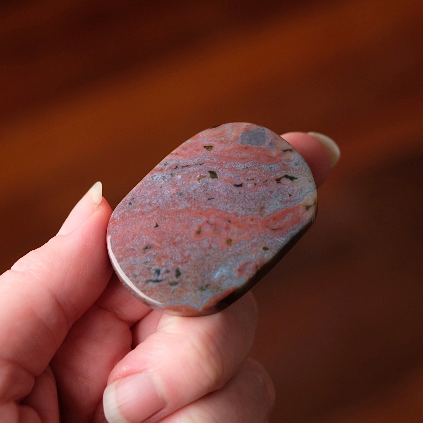 Ocean Jasper Palm | Sea Jasper Crystal Palmstone