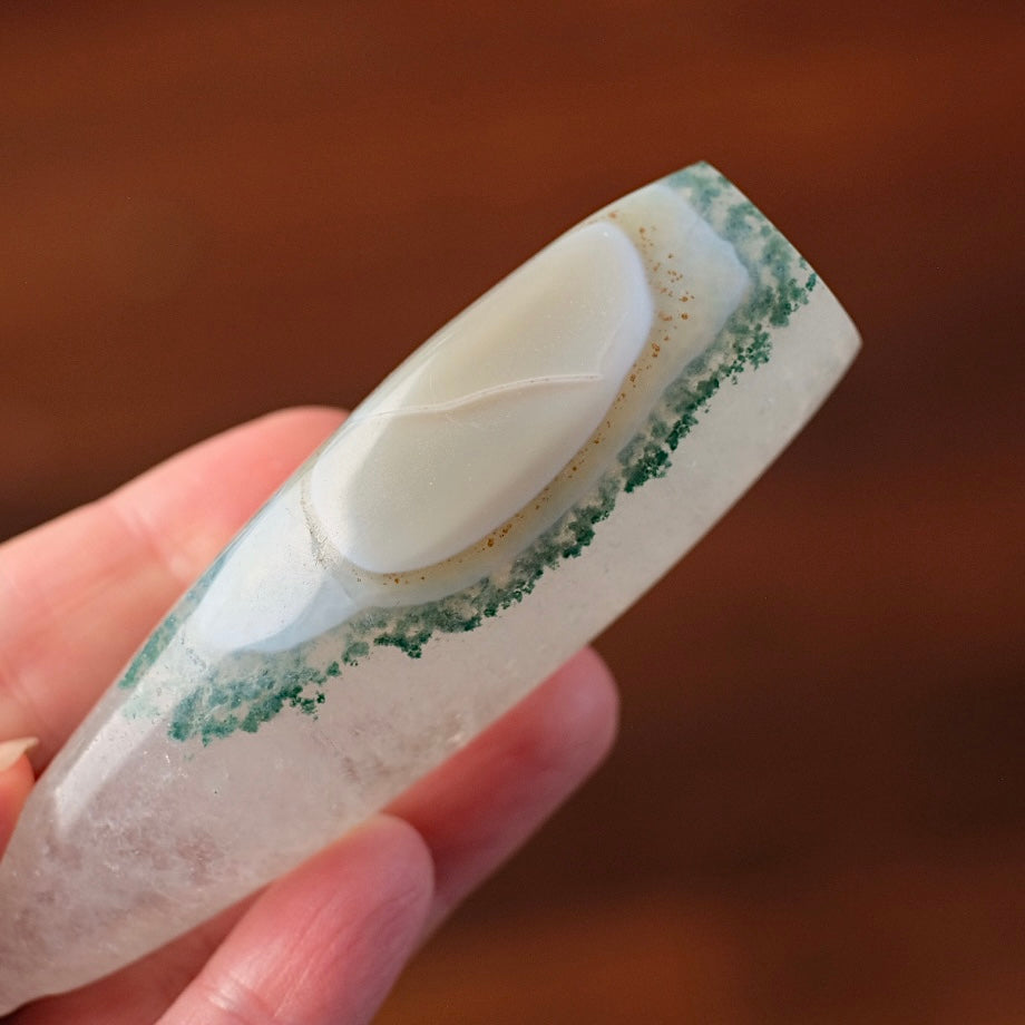 Quartz & Agate Freeform | Chlorite Quartz Crystal Flame