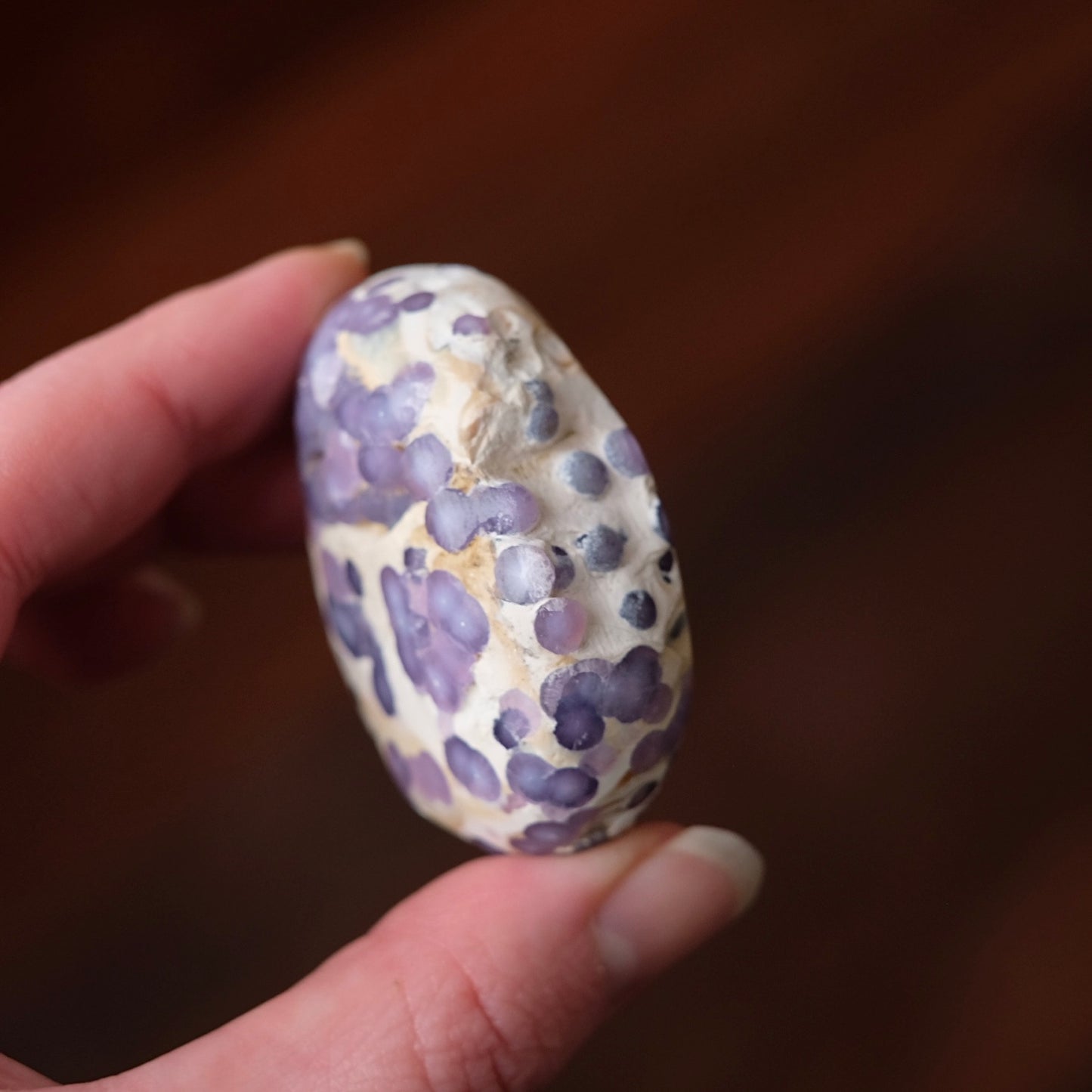 Grape Agate Palm | Grape Agate Crystal Palm Stone