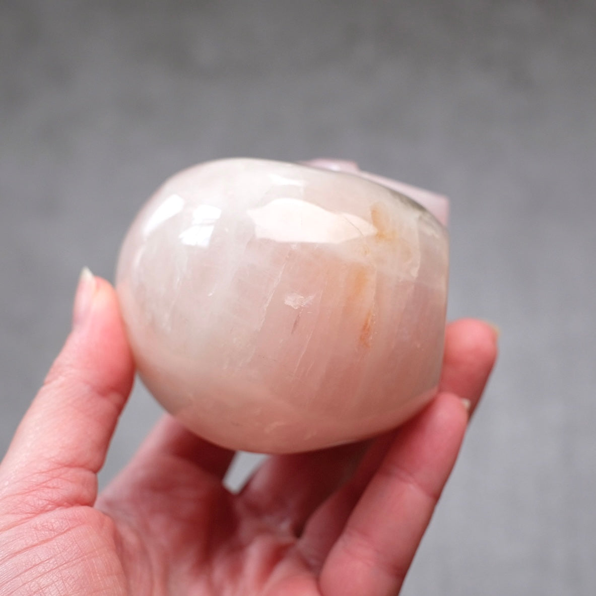 Rose Quartz Crystal Skull | Stone Skull Carving