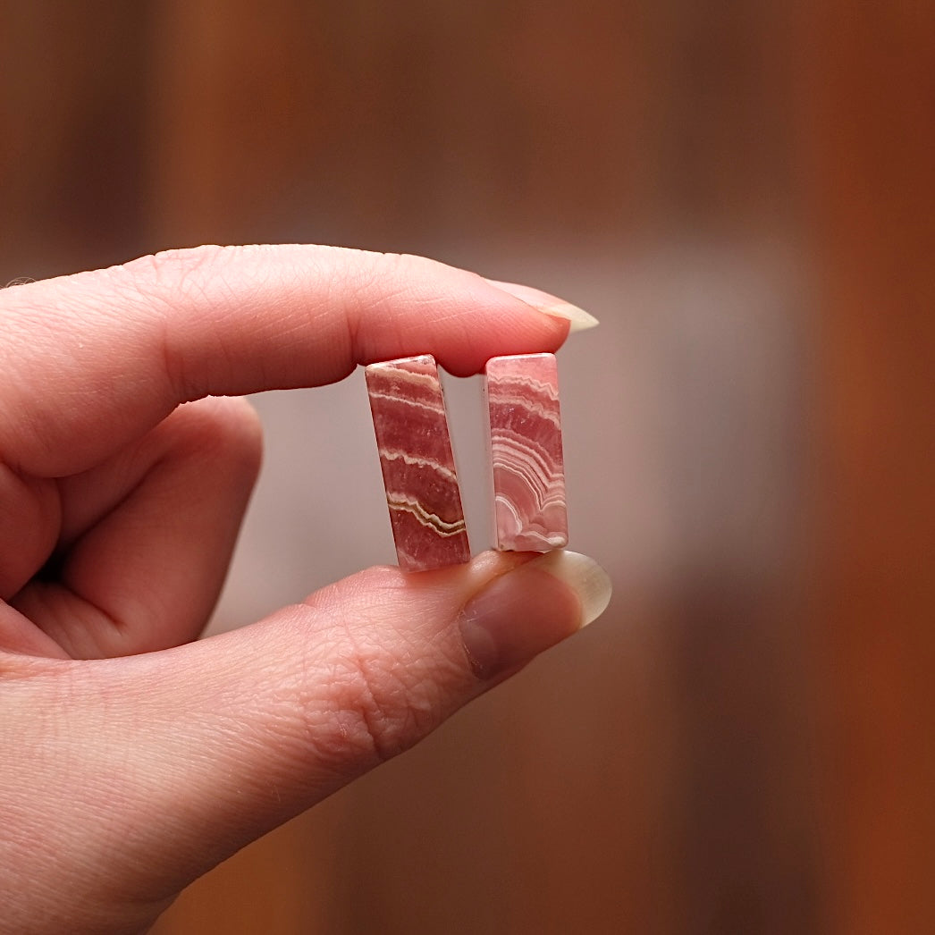 Gemmy Rhodochrosite Slabs | Polished Gem Rhodochrosite Rectangles