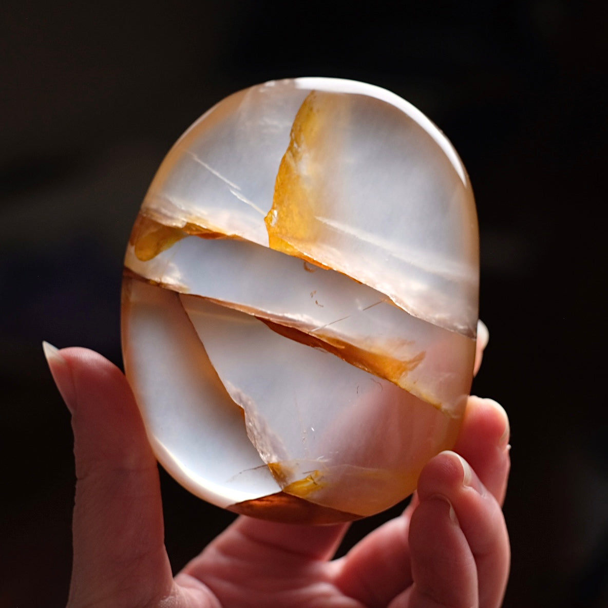 Girasol Golden Healer Quartz | Golden Healer Palm Stone