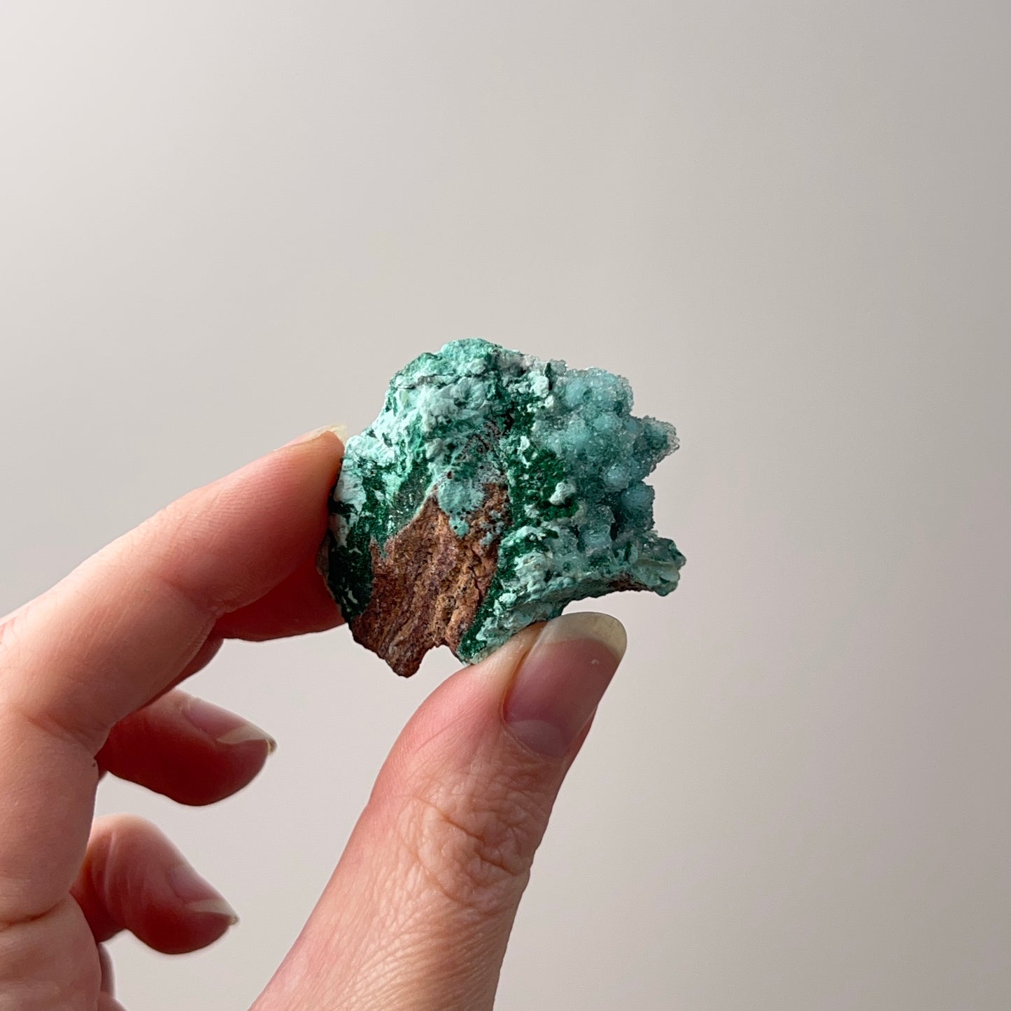 Druzy Chrysocolla Specimen | Chrysocolla with Malachite