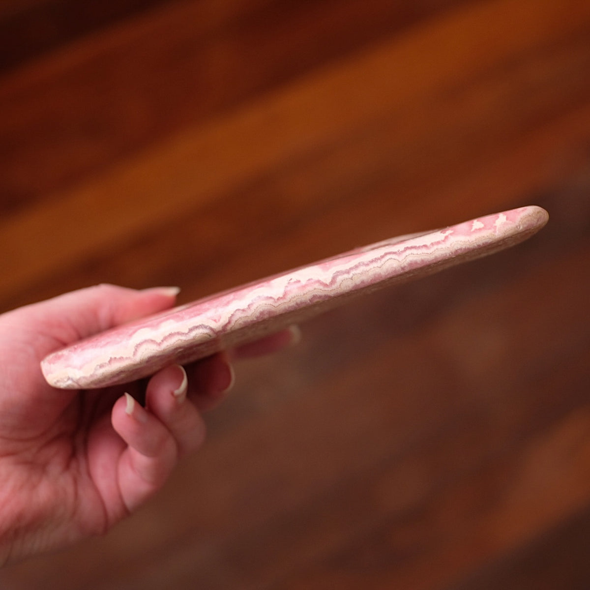 Rhodochrosite Freeform | Polished Rhodochrosite Crystal A