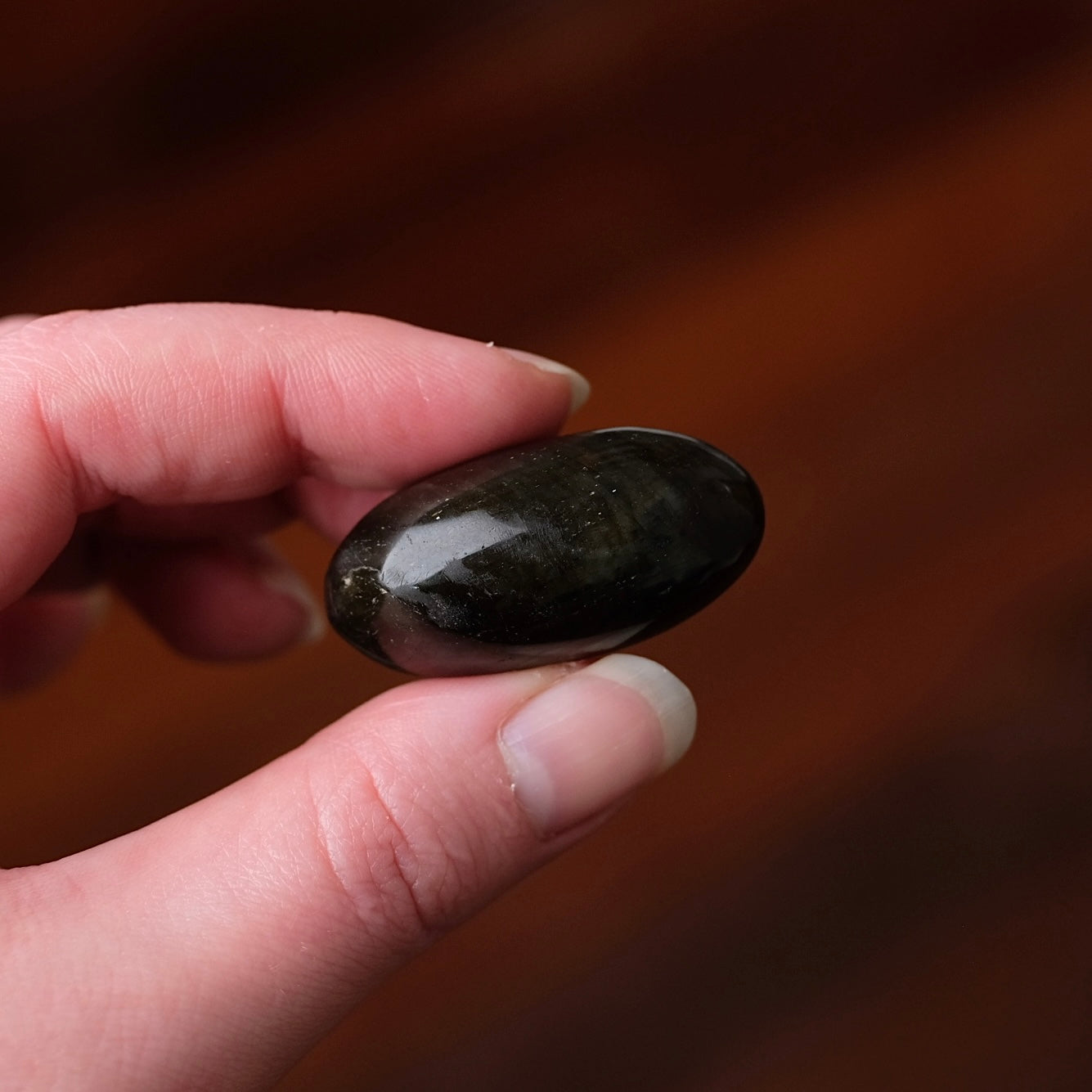 Flashy Labradorite Pocket Stone | Tumbled Crystal Palm