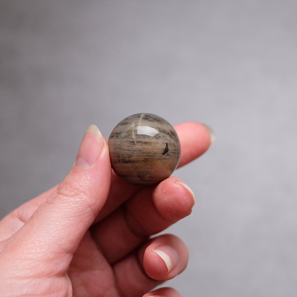 Black Moonstone Sphere | Small Crystal Sphere