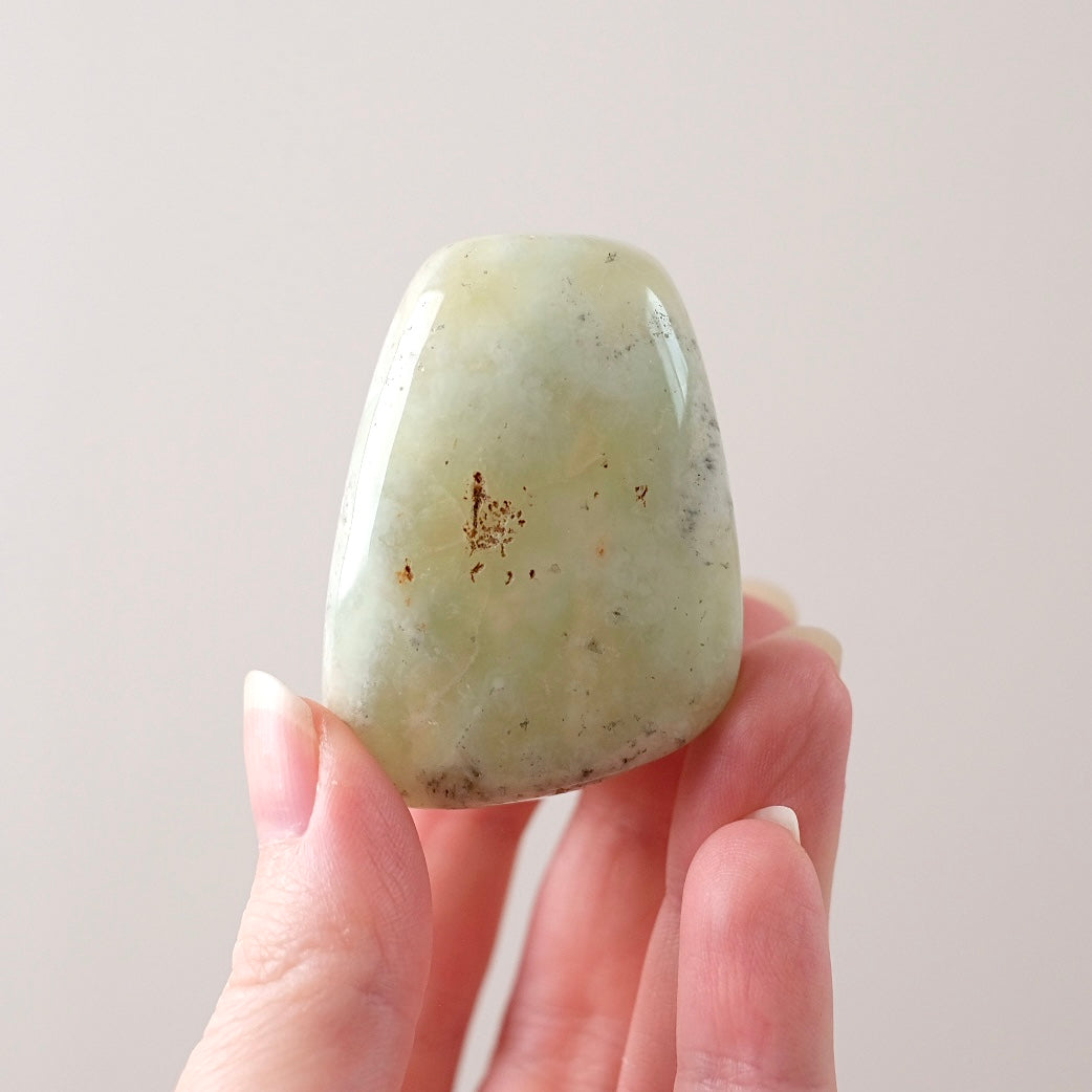 Australian Prehnite Freeform | Polished Prehnite Crystal
