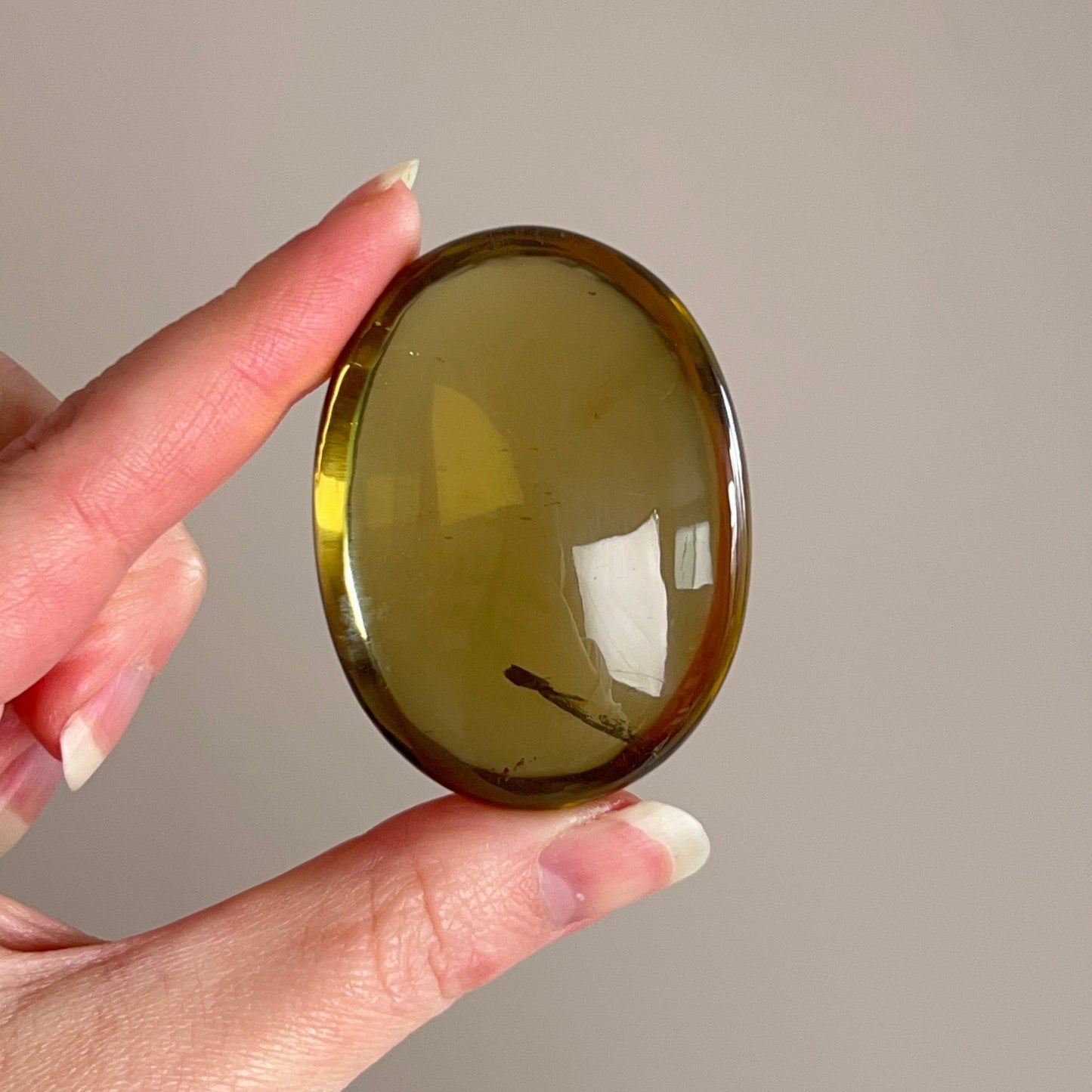 Natural Citrine Palm | Brazilian Citrine Crystal Palmstone