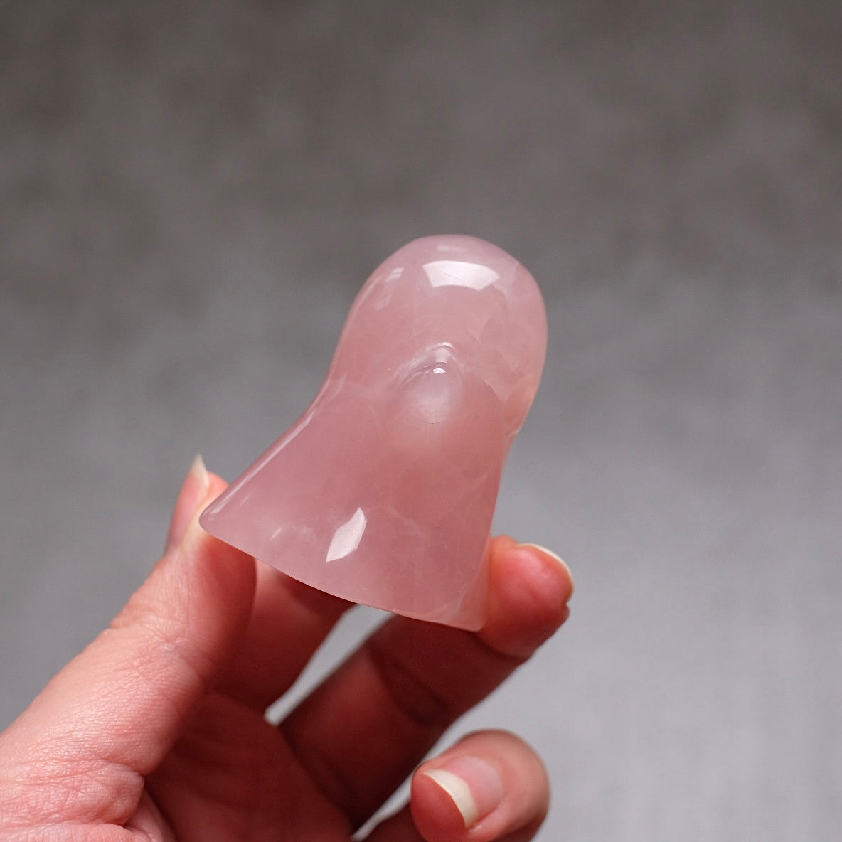 Rose Quartz Ghost | Cute Halloween Crystal Carving