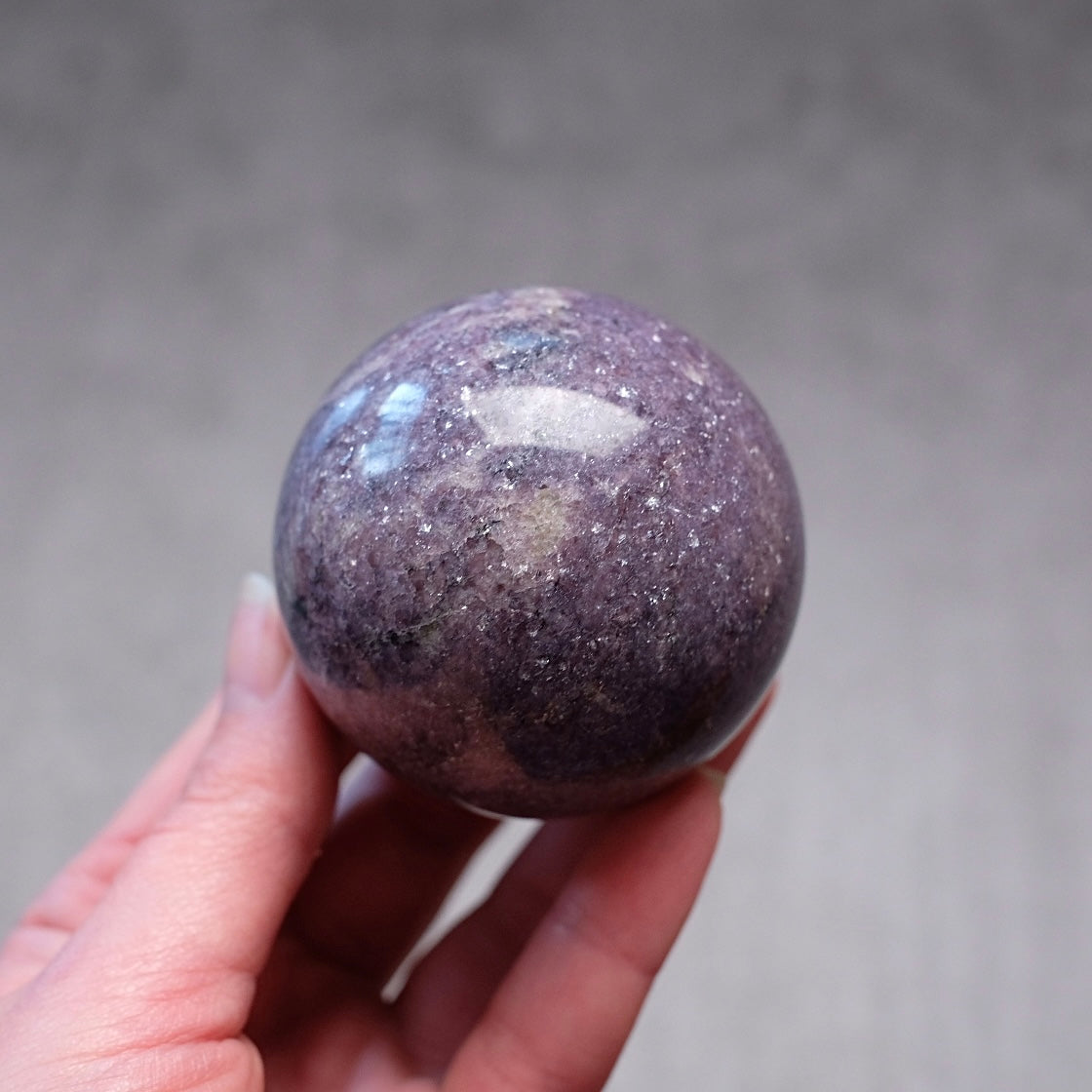 Lepidolite Sphere | Purple Lepidolite Crystal Sphere