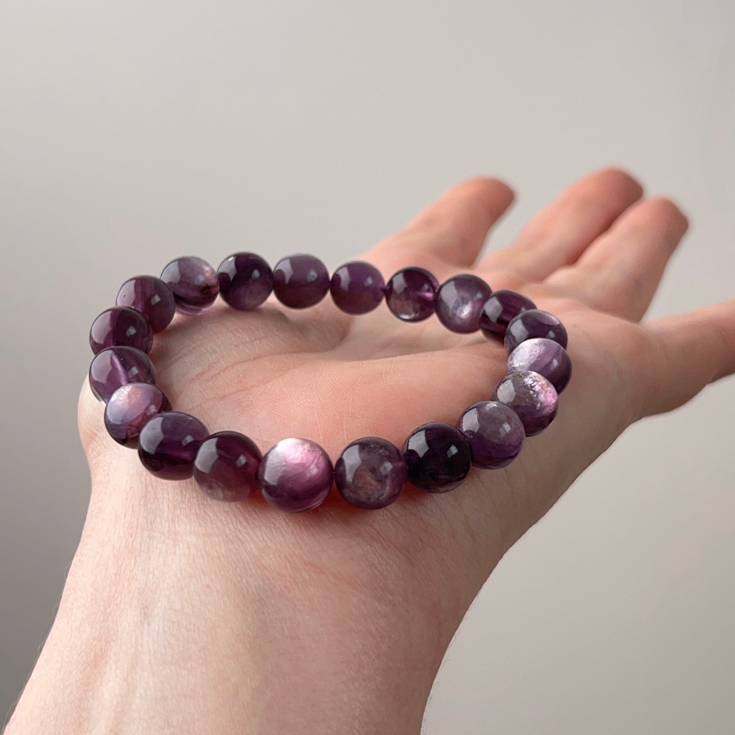 Gem Lepidolite Bracelet | High Quality Gem Lepidolite Stretch Bracelet