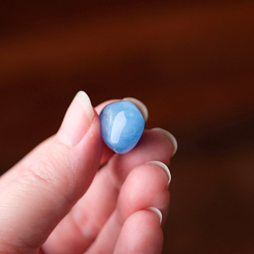 Aquamarine Tumble | Blue Beryl Tumbled Crystal
