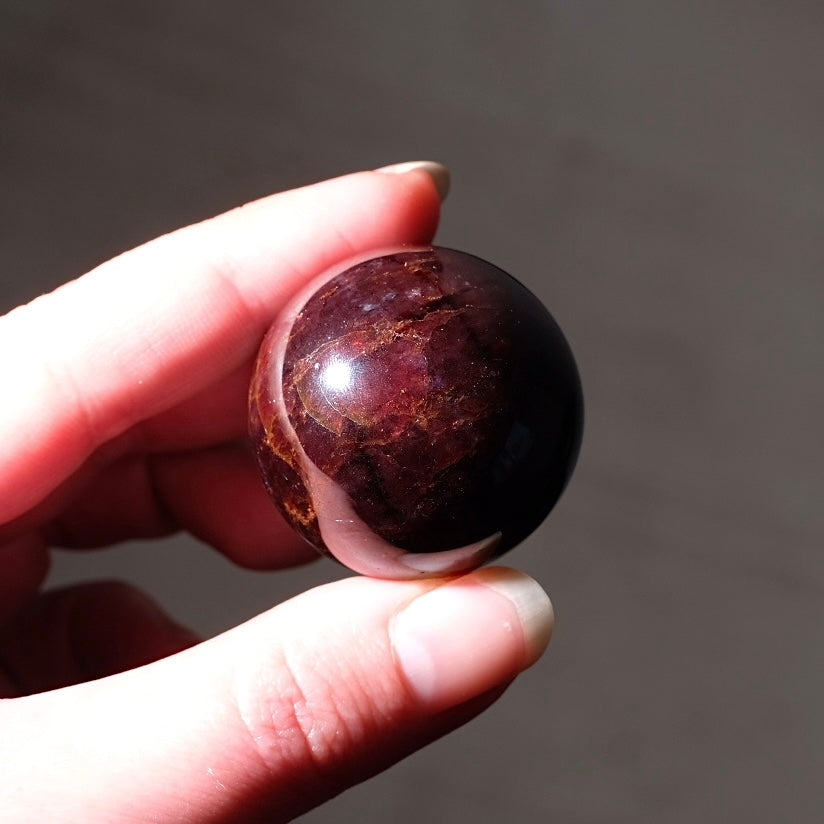 Star Garnet Crystal Sphere | Almandine Garnet Sphere