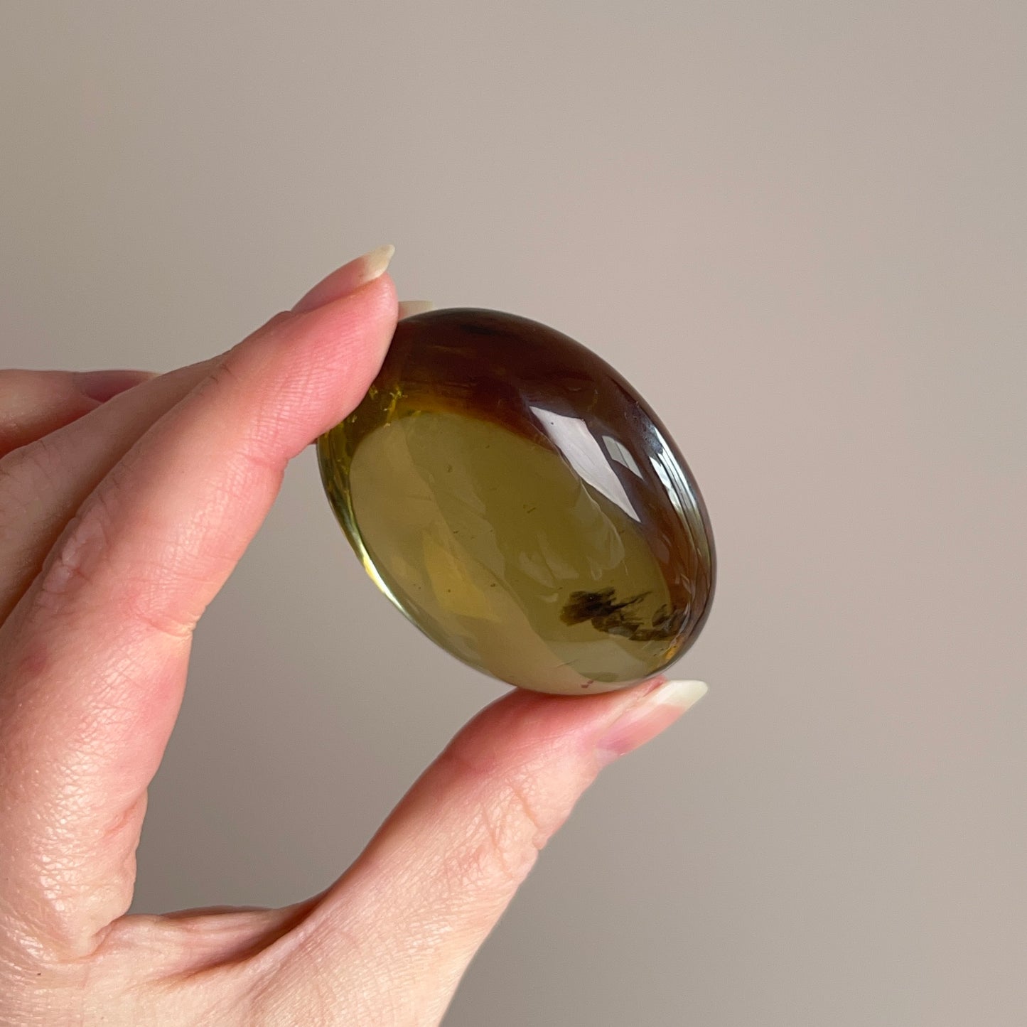 Natural Citrine Palm | Brazilian Citrine Crystal Palmstone