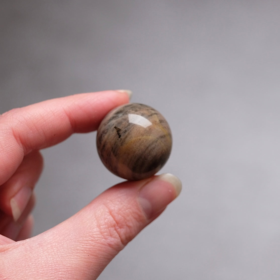 Black Moonstone Sphere | Small Crystal Sphere