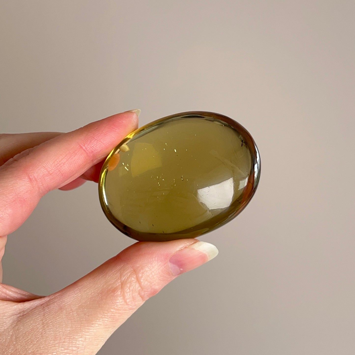 Natural Citrine Palm | Brazilian Citrine Crystal Palmstone