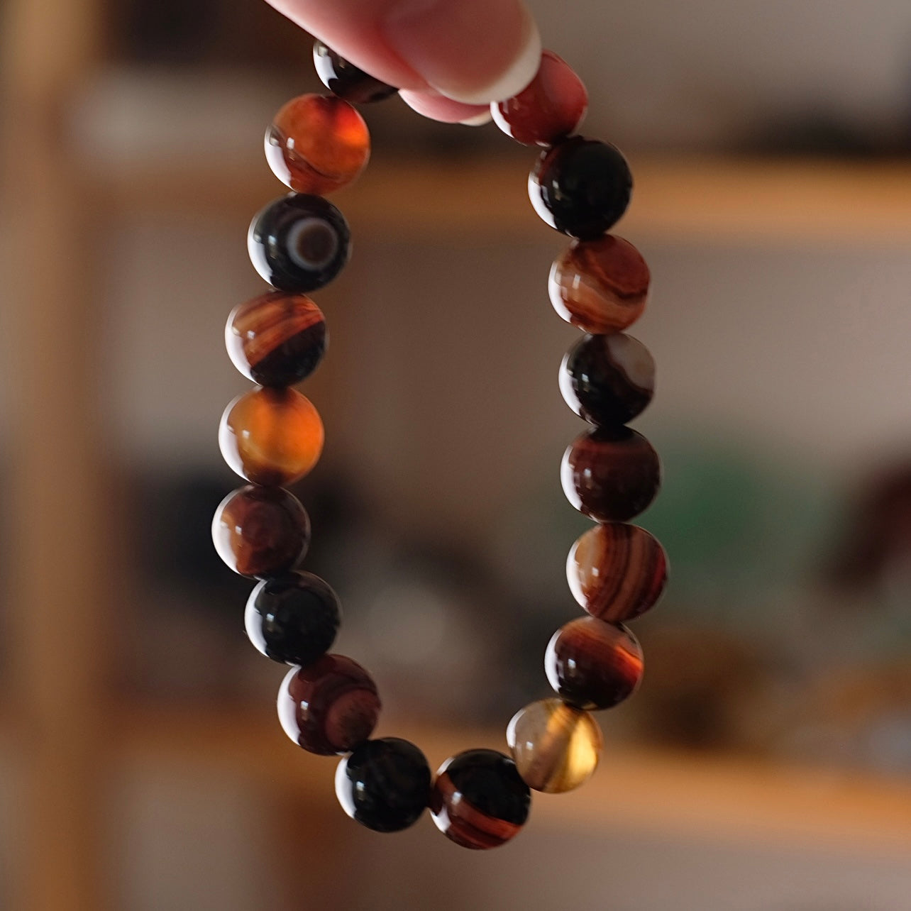 Sardonyx Bracelet | Crystal Stretch Bracelet