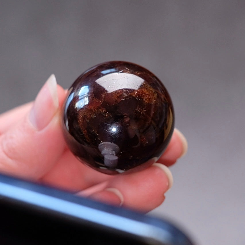 Star Garnet Crystal Sphere | Almandine Garnet Sphere