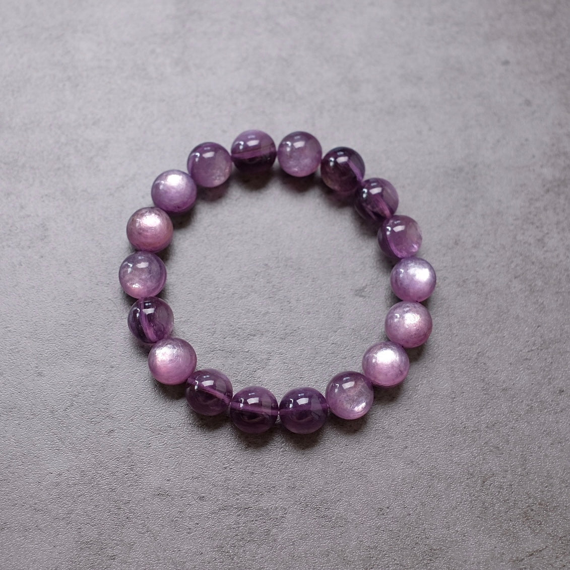 Gem Lepidolite Bracelet | High Quality Gem Lepidolite Stretch Bracelet