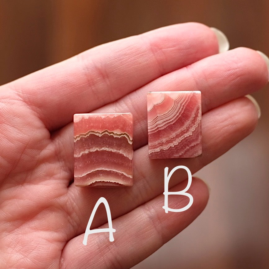 Gemmy Rhodochrosite Slabs | Polished Gem Rhodochrosite Rectangles