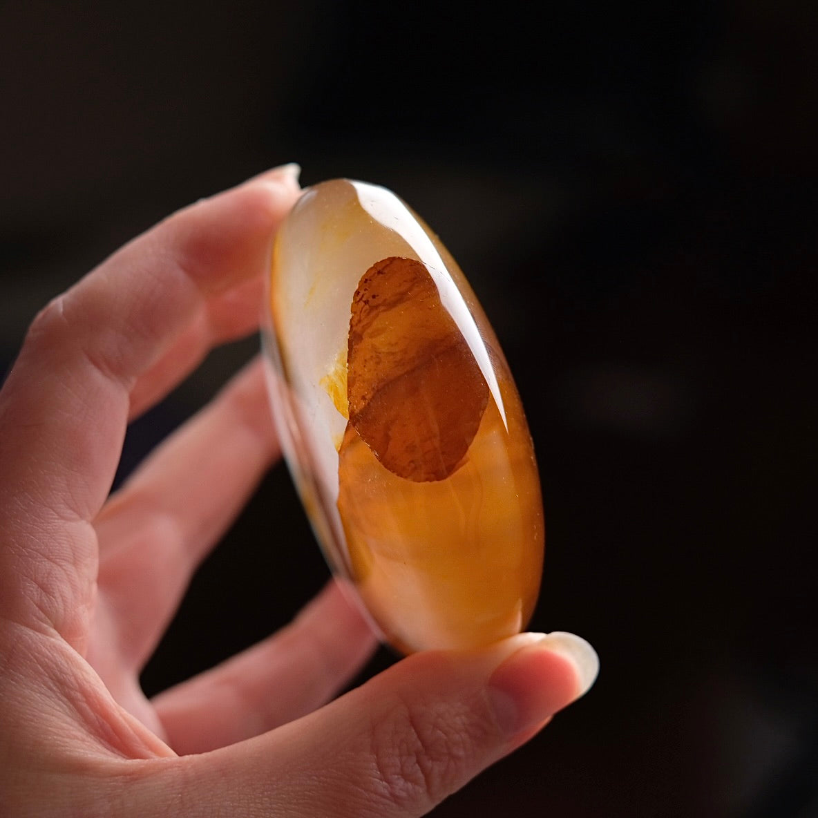 Girasol Golden Healer Quartz | Golden Healer Palm Stone