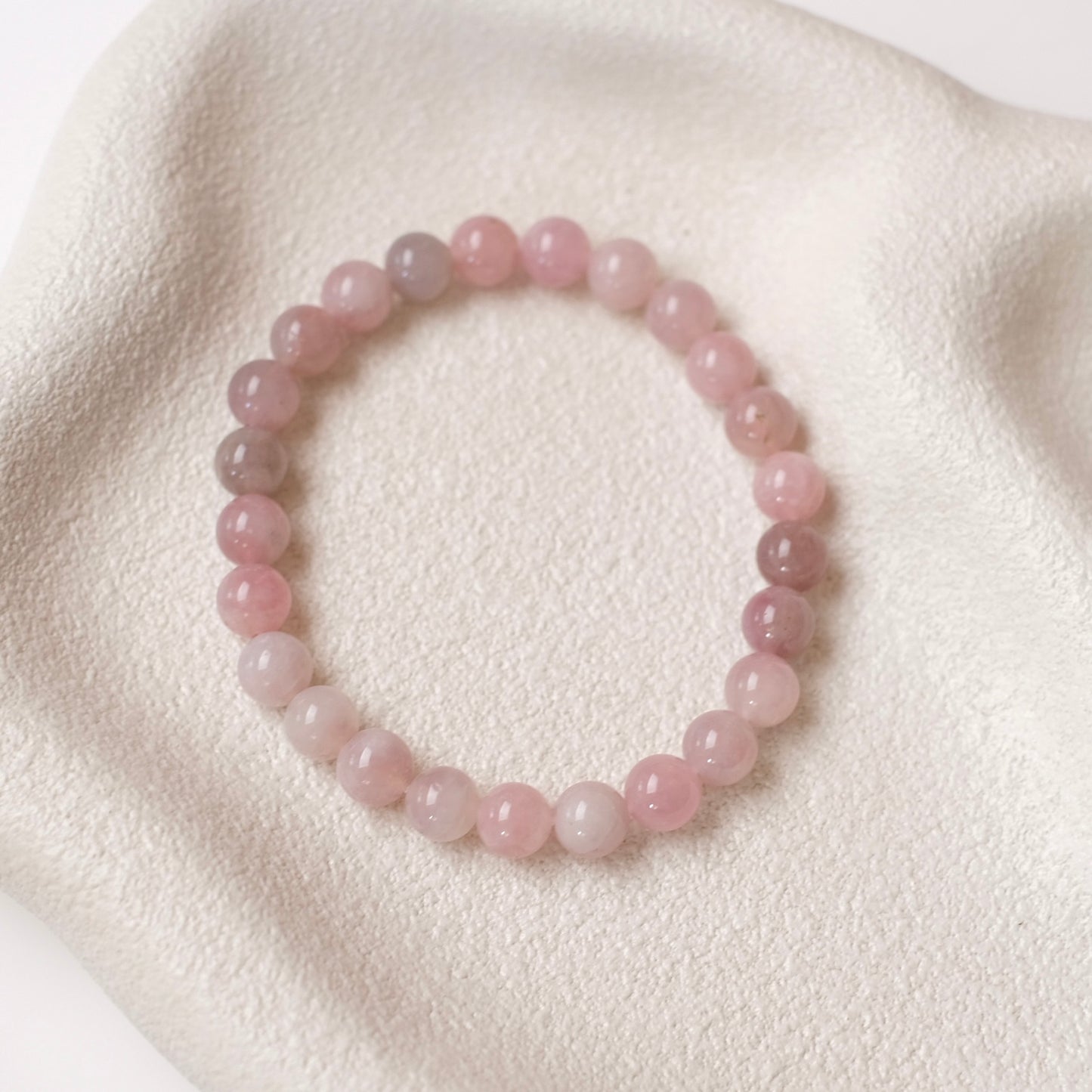 Lavender Rose Quartz Bracelet | Crystal Stretch Bracelet