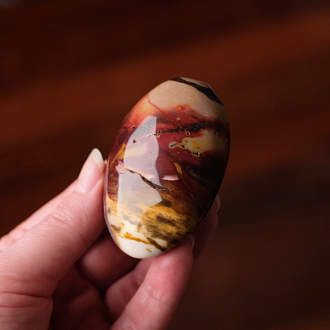 Mookaite Palm | Colourful Mookaite Jasper Palm Stone