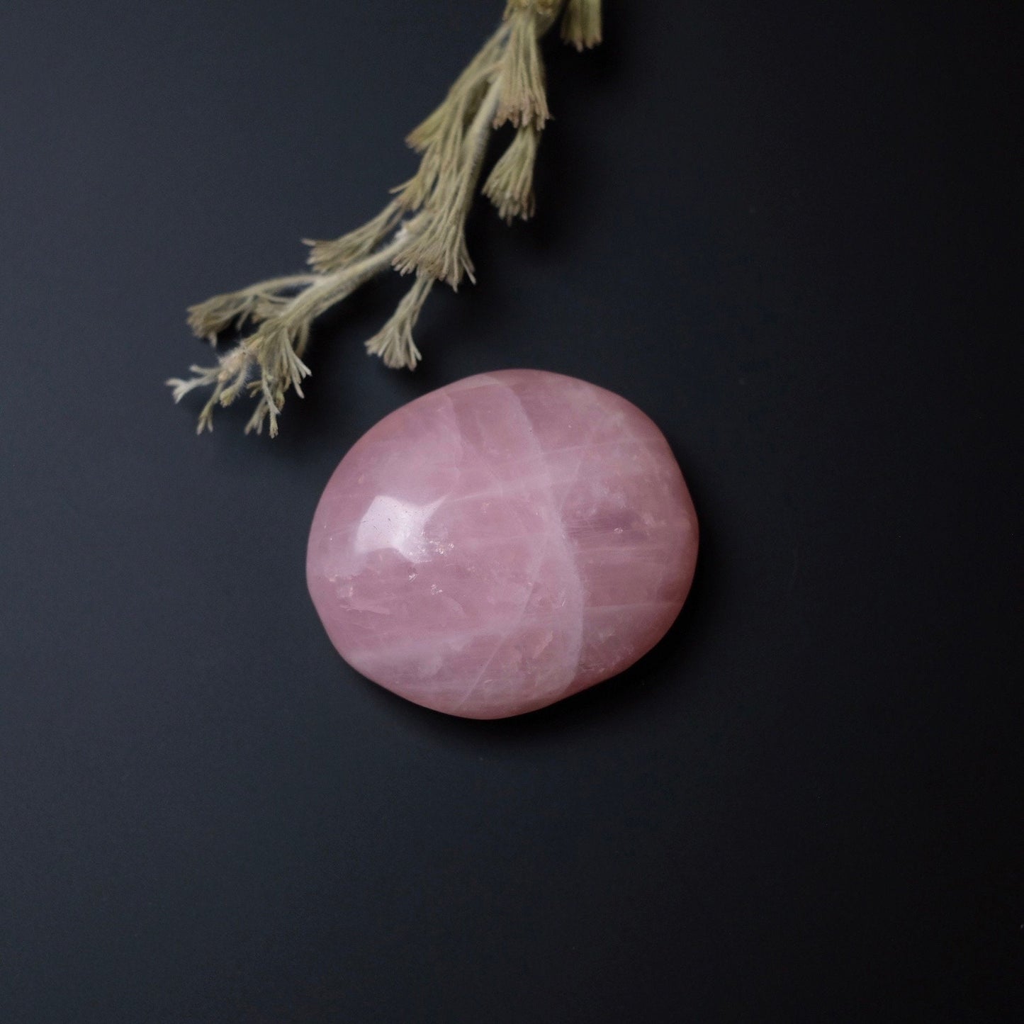 Rose Quartz Palm | Rose Quartz Crystal Palmstone