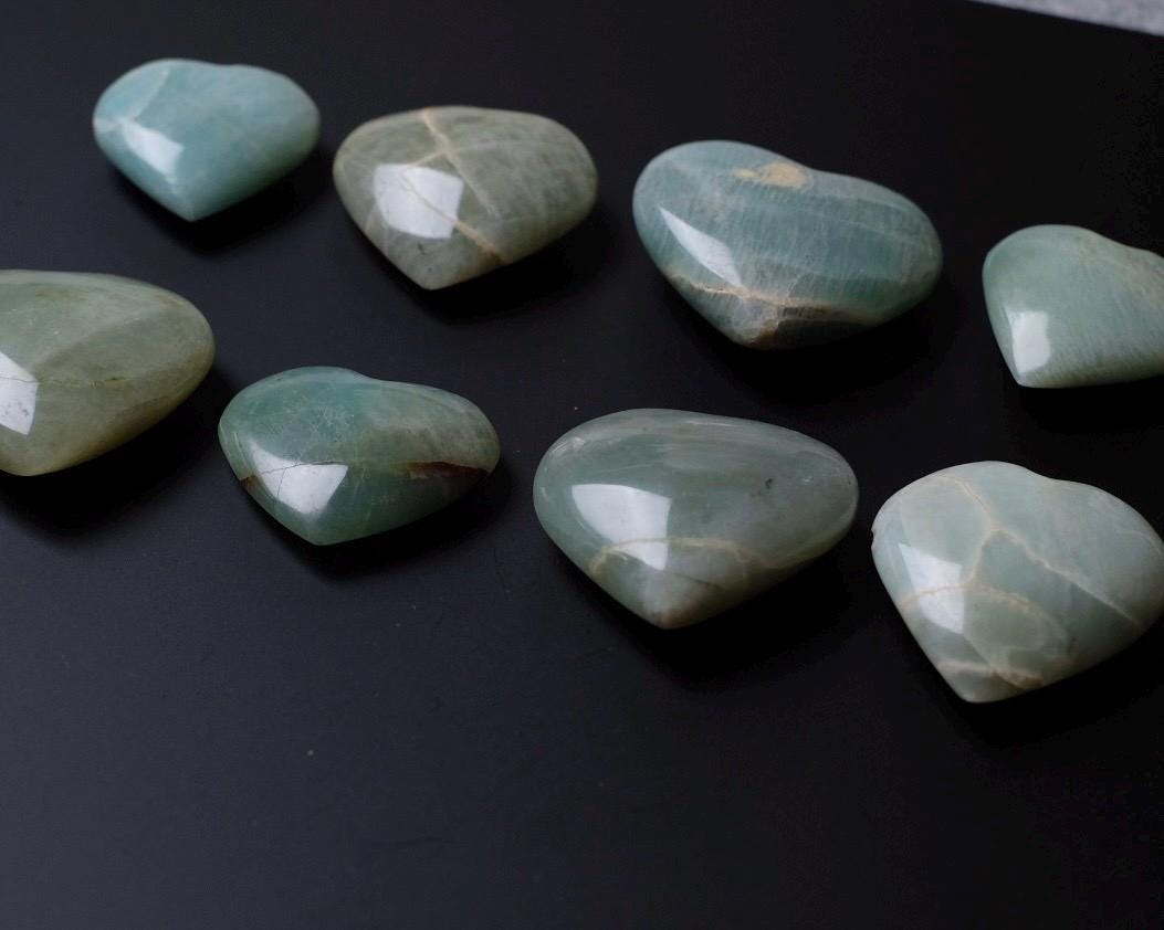 You Choose! Garnierite Hearts | Green Moonstone Crystal Heart
