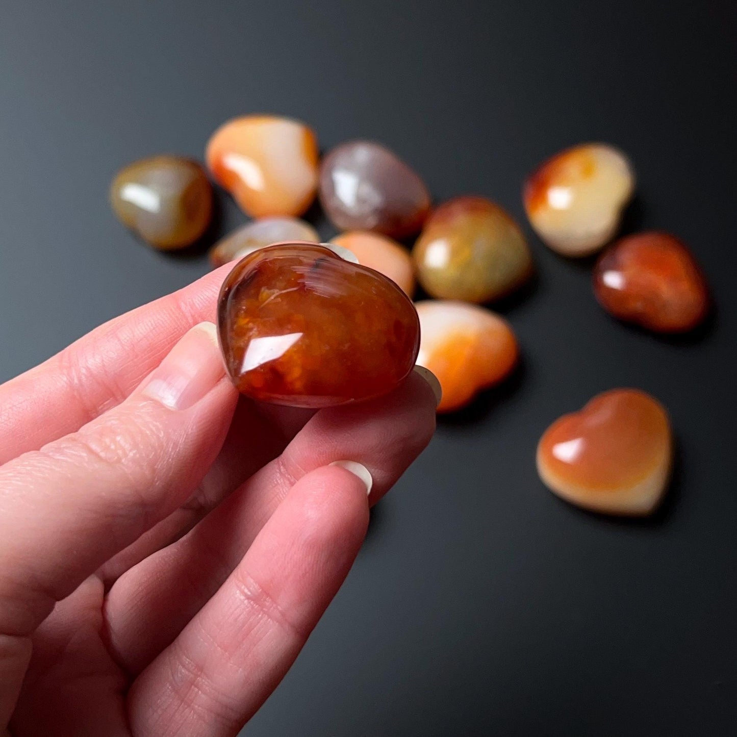 You Choose! Carnelian Hearts | Carnelian Crystal Heart