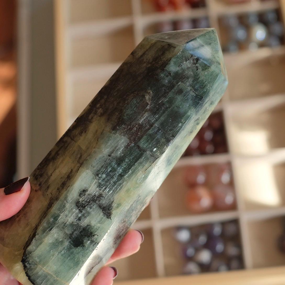 XL Aquamarine Tower | Beryl Tower | Crystal Point