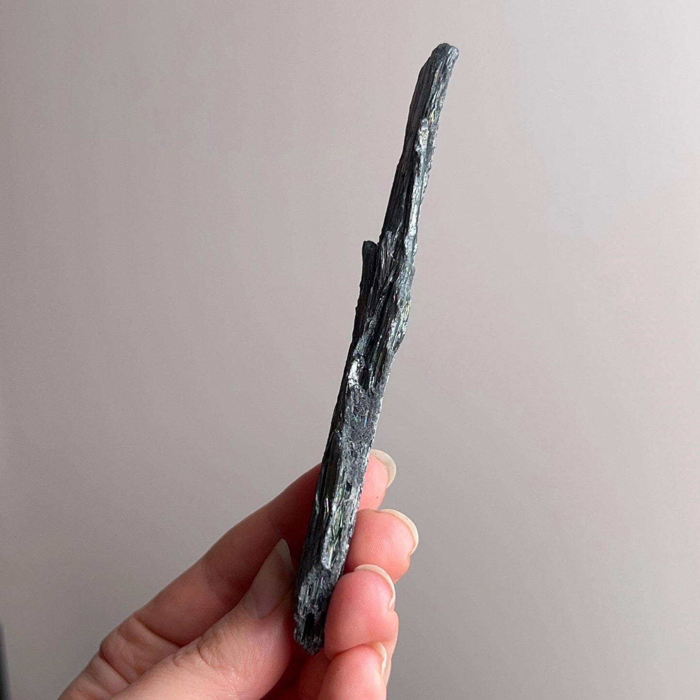 Iridescent Stibnite Crystal Specimen | Raw Antimonite Crystal