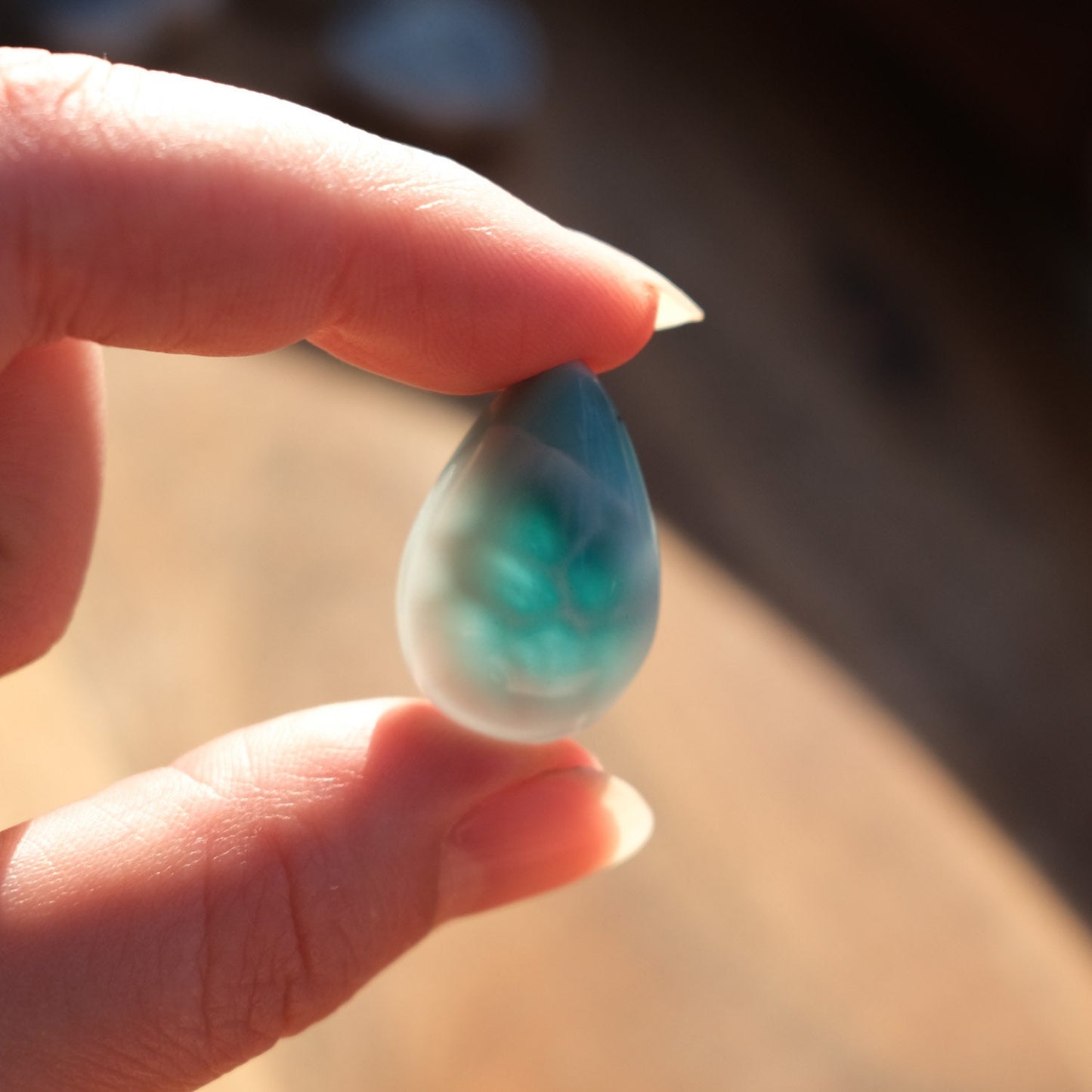 Amazing Quality Larimar Cabochons | Turtleback Larimar Crystal