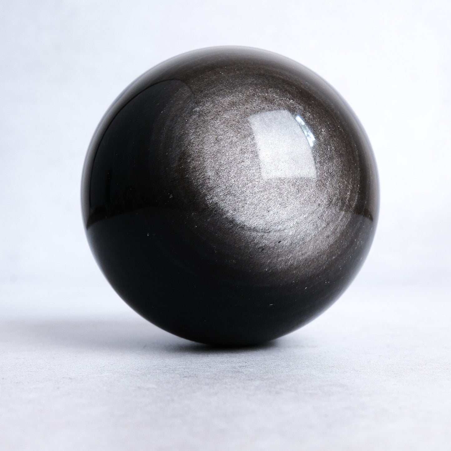 XL Silver Sheen Obsidian Sphere | Obsidian Crystal Sphere