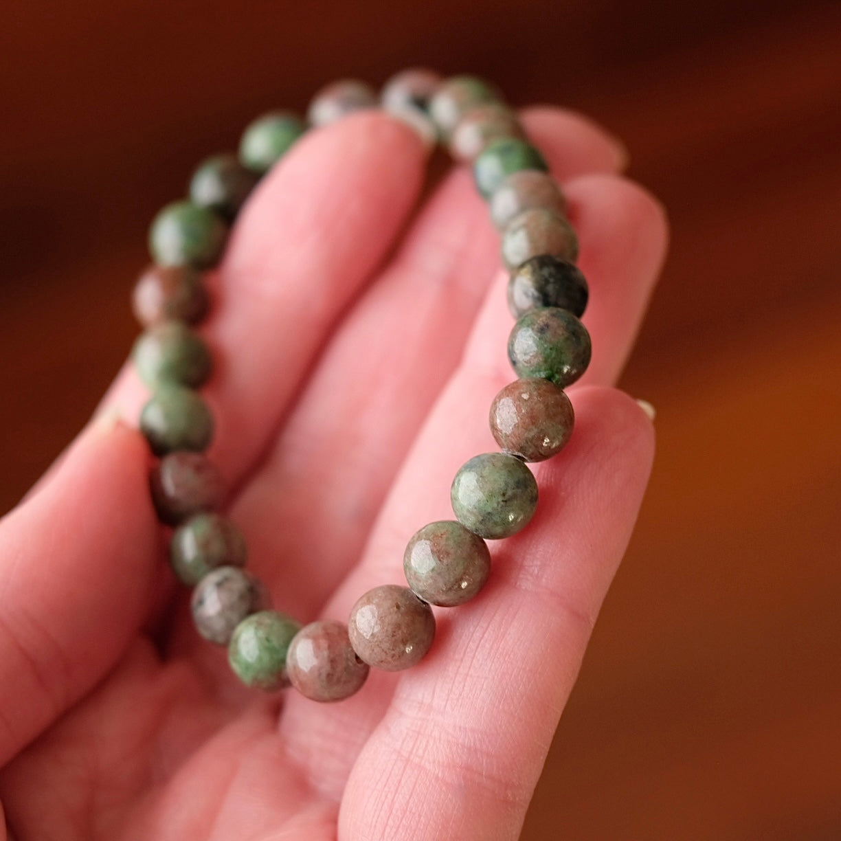 Eclogite Bracelet | Eclogite Garnet Crystal Bracelet