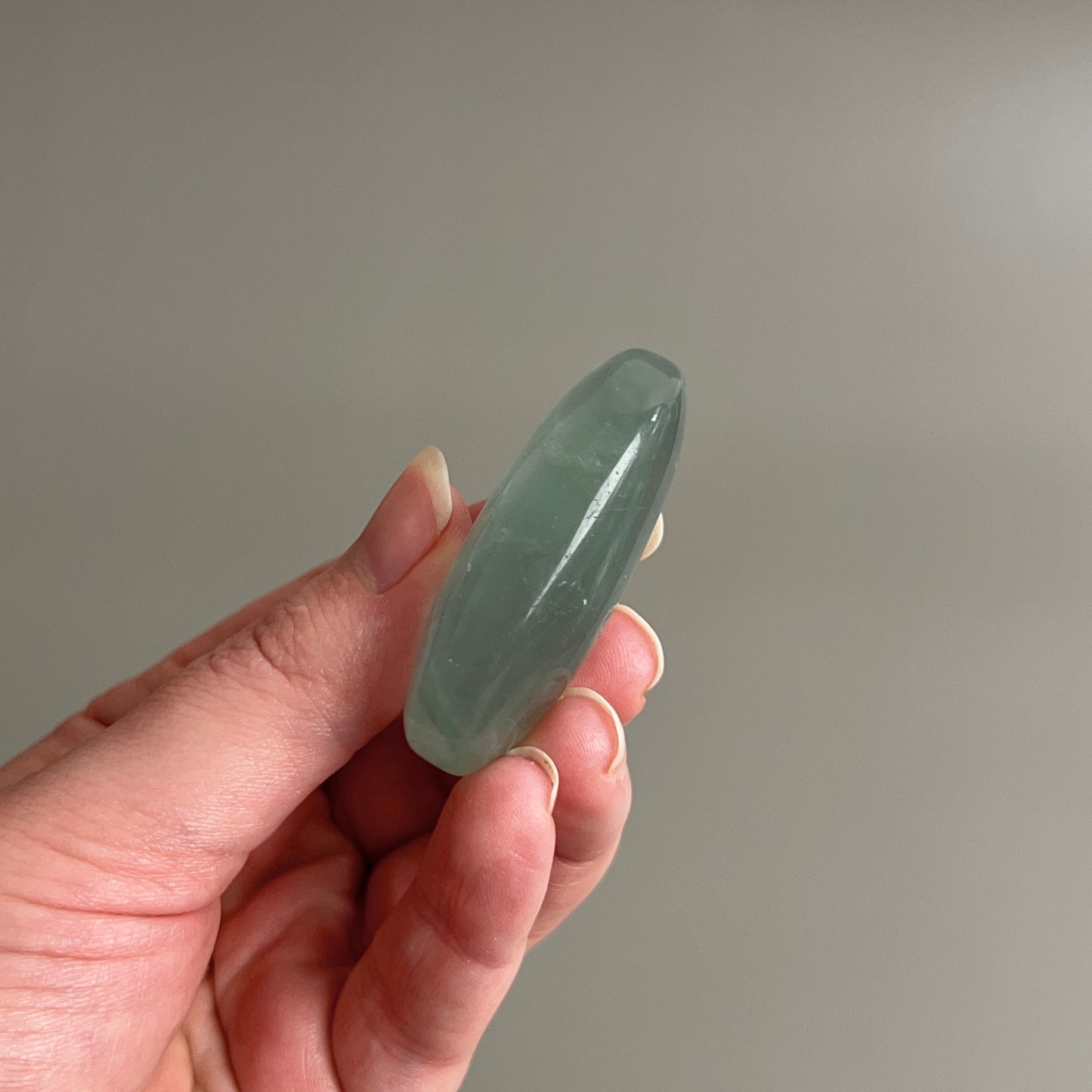 Pretty Fluorite Palm | Green Fluorite Crystal Palm Stone