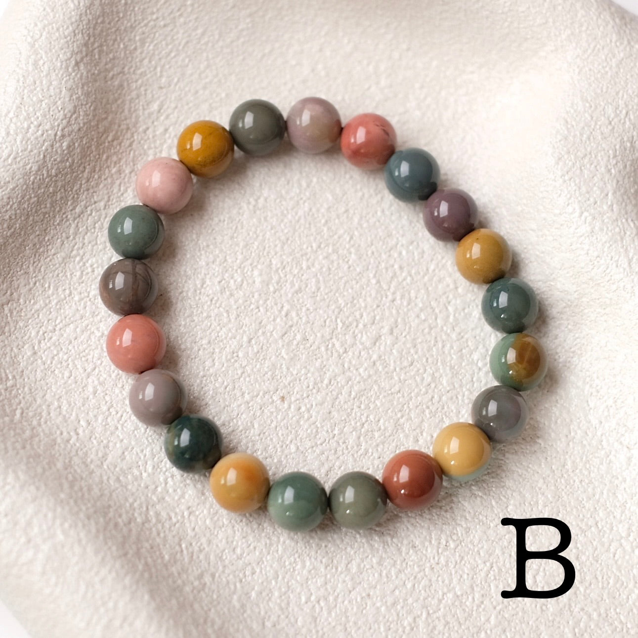 Alashan Agate Bracelet | Crystal Stretch Bracelet