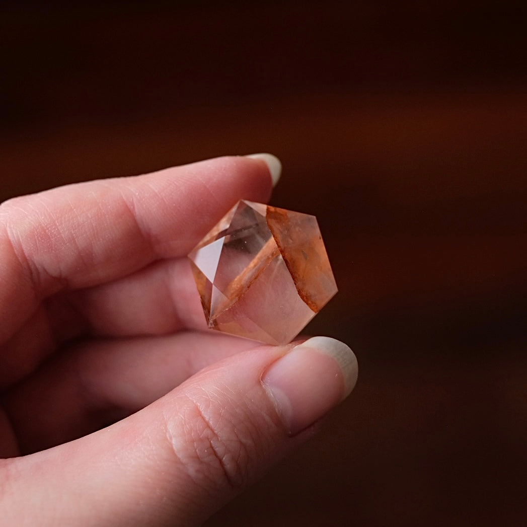 Fire Quartz Hexagon | Crystal Jewel | Star of David