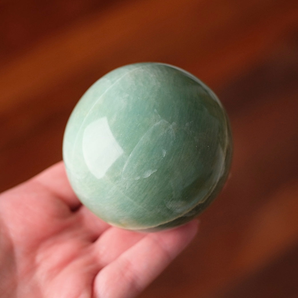 Garnierite Sphere | Green Moonstone Crystal Sphere