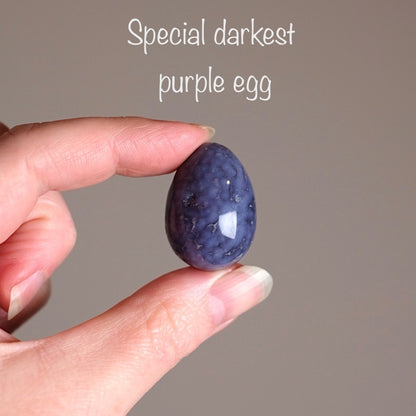 Grape Agate Eggs | Purple Botryoidal Chalcedony Crystal Eggs