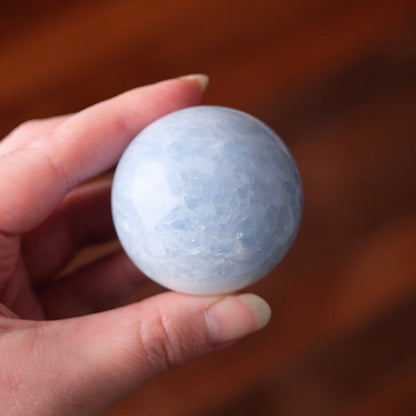 Blue Calcite Sphere | Calcite Crystal Sphere