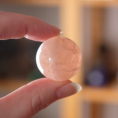Peach Morganite Sphere | Pink Beryl Crystal Sphere